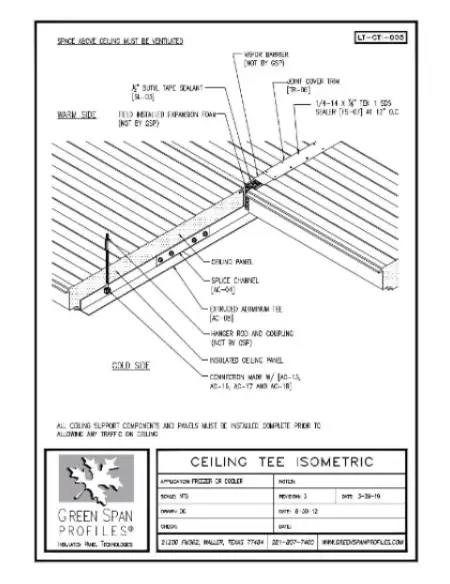 Green Span Profiles thumbnail of Details Drawing for Aluminum Tee Isometric