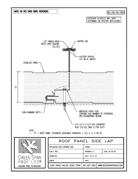 Green Span Profiles thumbnail of Details Drawing for Side-Lap
