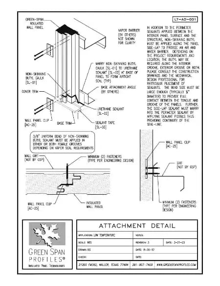 Green Span Profiles thumbnail of Details Drawing for Attachments