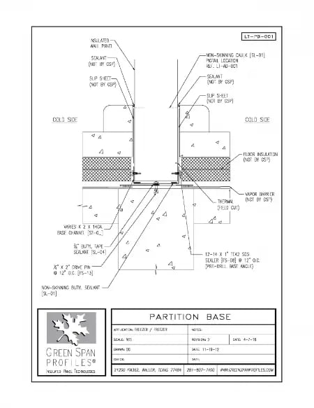 Green Span Profiles thumbnail of Details Drawing for Base 1 Freezer/Freezer