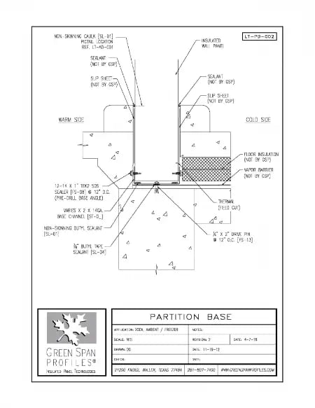 Green Span Profiles thumbnail of Details Drawing for Base 2 Ambient/Freezer