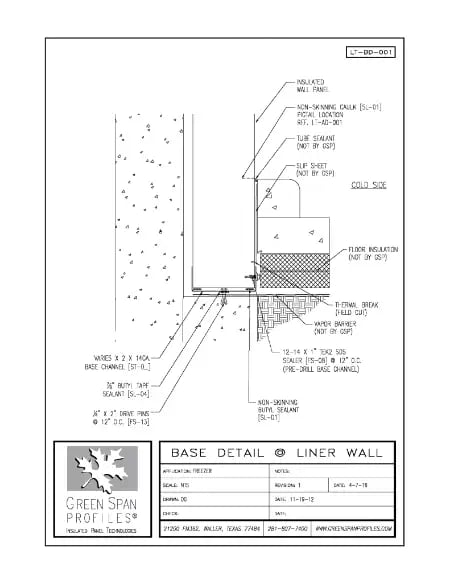 Green Span Profiles thumbnail of Details Drawing for Liner Base