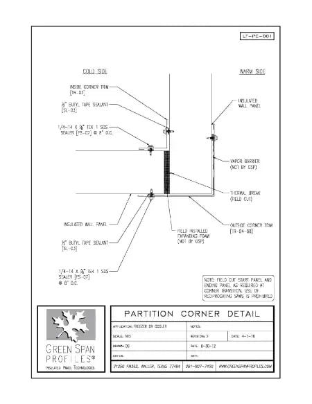 Green Span Profiles thumbnail of Details Drawing for Outside Corner