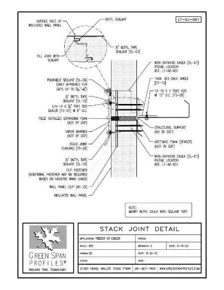 Green Span Profiles thumbnail of Details Drawing for Stack Joint
