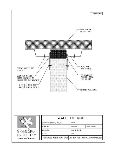 Green Span Profiles thumbnail of Details Drawing for Wall to Roof 2