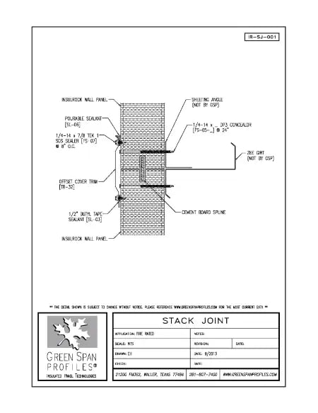 Green Span Profiles thumbnail of Details Drawing for Stack Joint